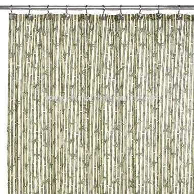 Bamboo Vinyl Shower Curtain9
