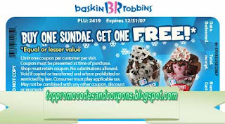 Free Printable Baskin Robbins Coupons