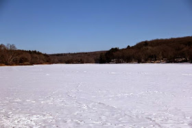 snow covered, ice covered St. Croix River