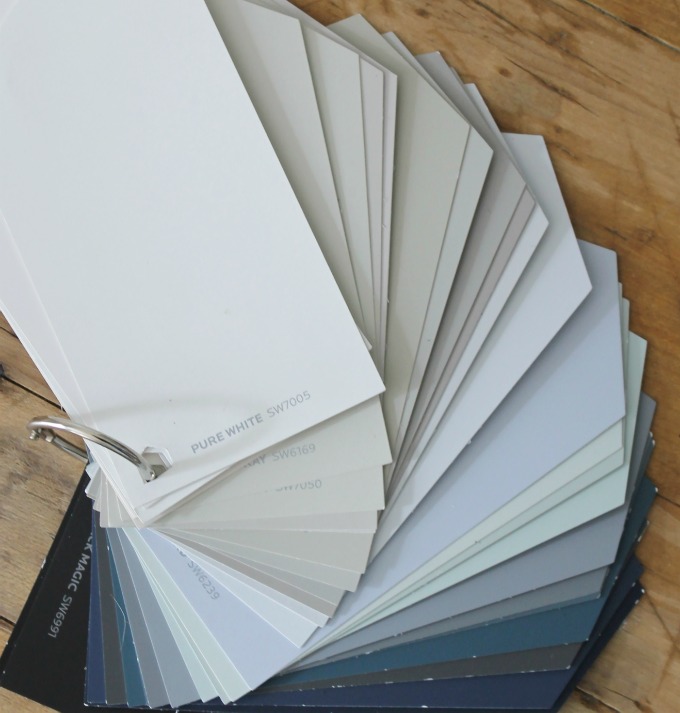 Make your own Sherwin Williams color swatch fan deck - The ...