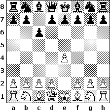 A Semi-Open Game chess opening