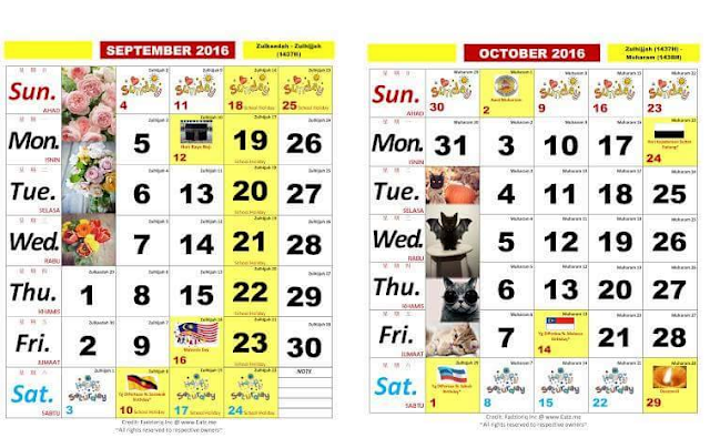 Kalendar Kuda 2016 Malaysia - JunaBlogg