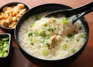 Ginger Chicken Jook (Rice Porridge) Recipe,Chicken recipes, healthy recipes, Chinese Recipes, 
