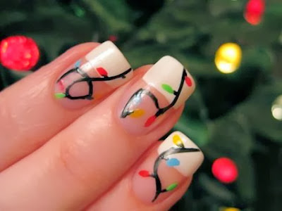 easy christmas nail art