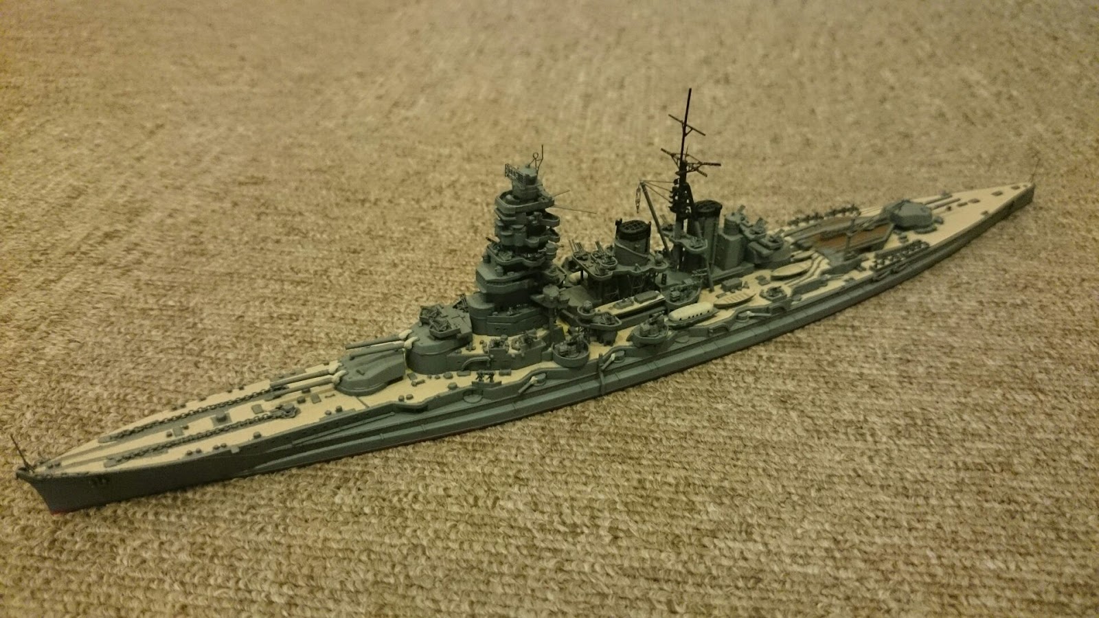 Kumaの模型趣味 フジミ 戦艦比叡 1944年時ｉｆ改装 製作