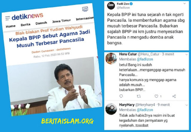 BPIP Diminta Dibubarkan! Hanya Komunis Yang Anggap Agama Adalah Musuh