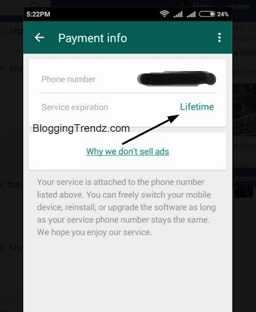 How To Make Whatsapp Messenger Free For Lifetime