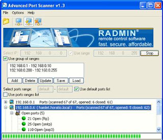 Gambar 5.2: Jendela Utama Port scanner