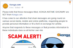 Konga Free Airtime Promo is NOT from Konga.com