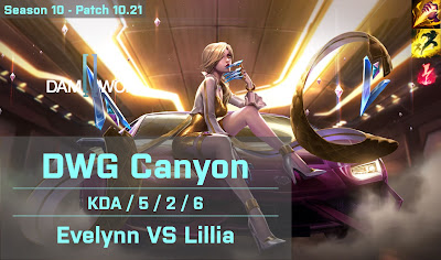 DWG Canyon Evelynn JG vs Lillia - CN Super Server 10.21