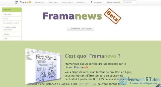 Framanews : le remplaçant de Google Reader par Framasoft