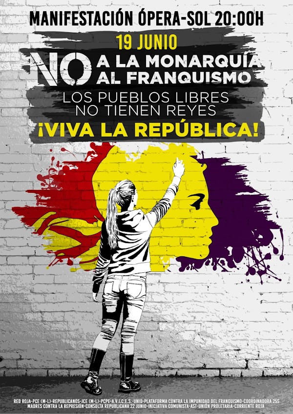 Manifestación por la República. V Aniversario Coronación