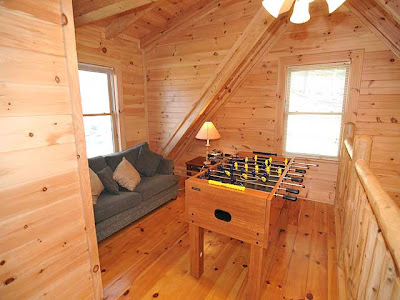 entertainment inside the cabin such as the foosball table and Xbox system