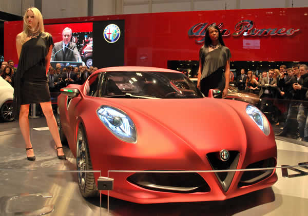 The Alfa Romeo 4C Concept debuted at the 81st Geneva International Motor 