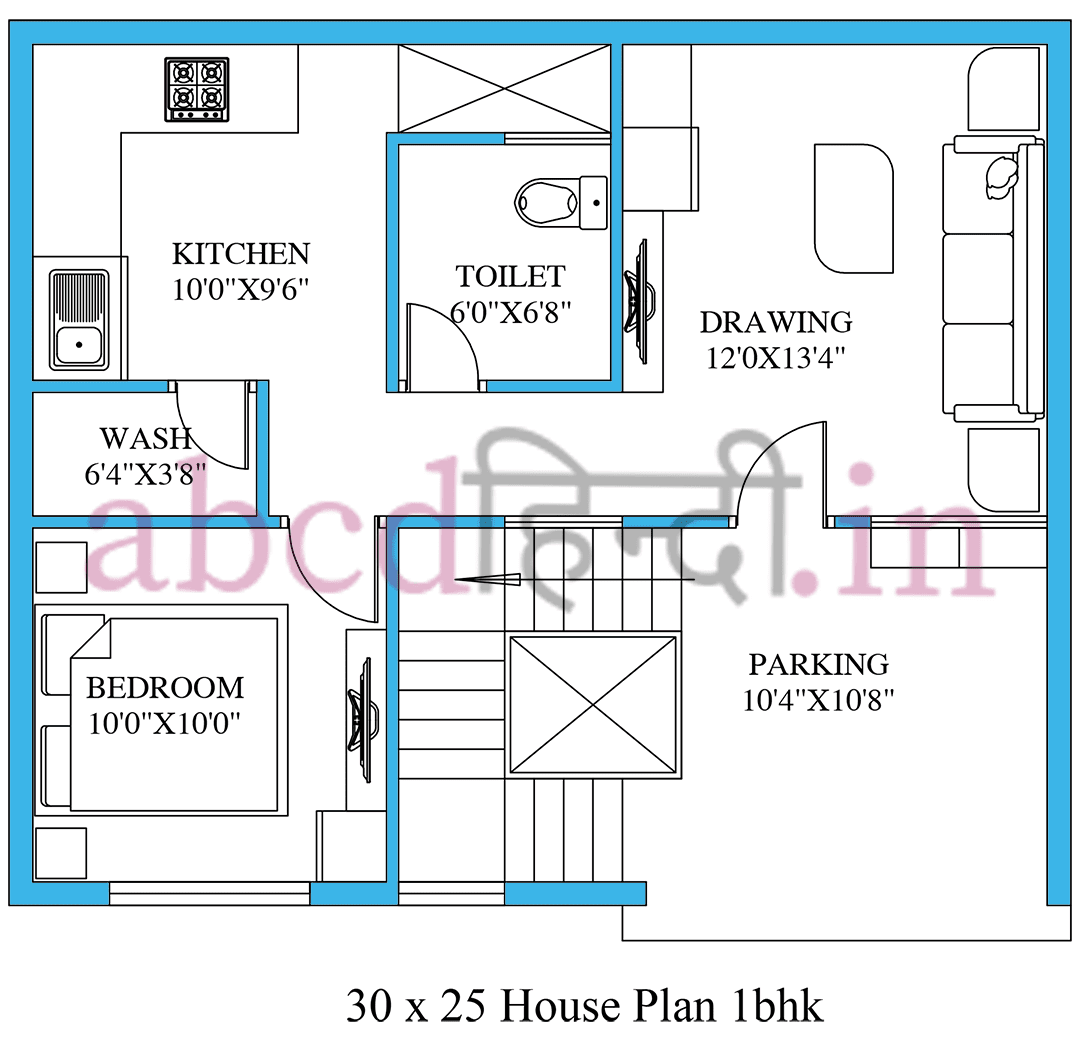 30x25 house plan