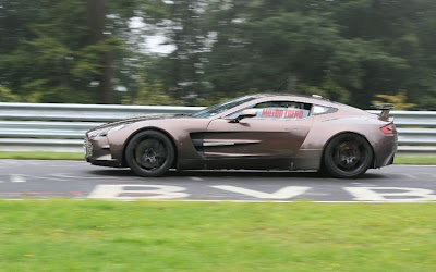 2012 Model Aston Martin One-77 appeared at the Nurburgring spyshots