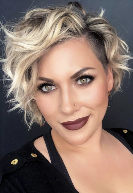 short hairstyles female 2019