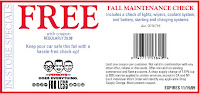 Free Pep Boys Fall Maintenance Check