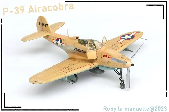 Maquette du P-39 Airacobra d'Eduard au 1/48.