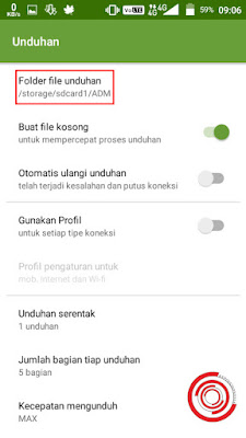 4. Terakhir silakan kalian pilih Folder file unduhan