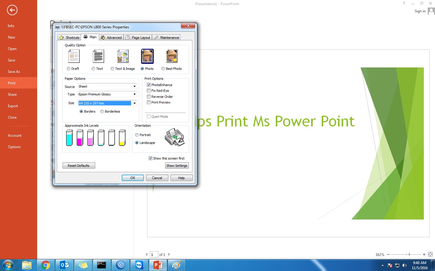Cara Mudah Print di Ms Power Point dan Tipsnya