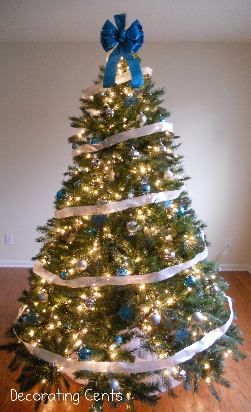  Blue  and Silver  Christmas  Tree 