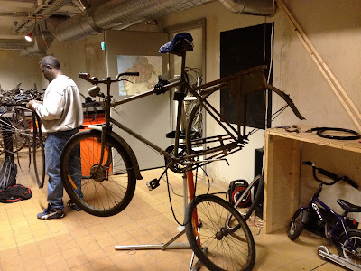 Swedish military bike in progress