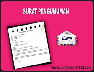 Gambar Contoh Surat Pengumuman Sekolah Dan Perusahaan