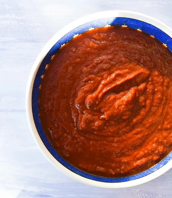 How to make marinara sauce -step 6 - blended smooth sauce