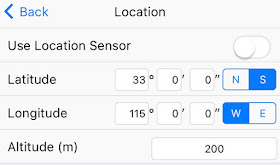 The Sky-Watcher iPhone app at least lets you select a southern hemisphere location (Source: Palmia Observatory)