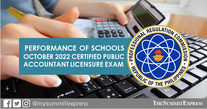 CPALE RESULT: October 2022 CPA board exam performance of schools