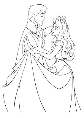 Sleeping Beauty Coloring Pages on Pages Brings You Two Coloring Book Pictures Of Sleeping Beauty