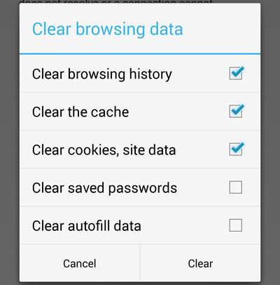 Cómo borrar los datos de navegación en Chrome desde un teléfono Android