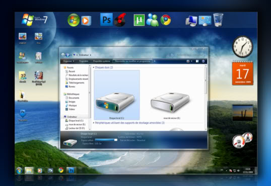 Beautiful Aero X v2.0 Theme for Windows 7 
