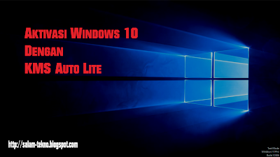 Cara mudah aktivasi Windows 10