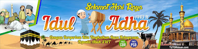 Desain Banner Idul Adha 1443 H (CDR & PSD)