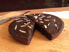 Eggless Potato Chocolate Brownies Recipe  @ treatntrick.blogspot.com