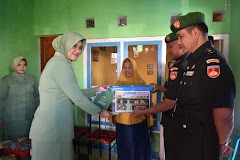 Peringati HUT Korem, Kodim 0703/Cilacap dan Persit Anjangsana ke Purnawirawan dan Warakawuri