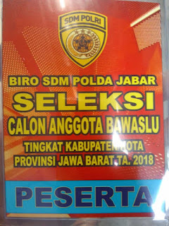 Tes Tulis Psikologi Bagi Calon Bawaslu dan KPU