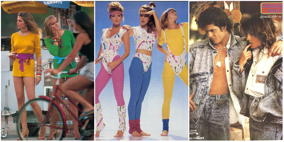 Women clothing what color 80s