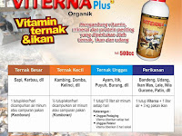 VITERNA PLUS - Vitamin Khusus Peternakan dan Perikanan Paling Komplit