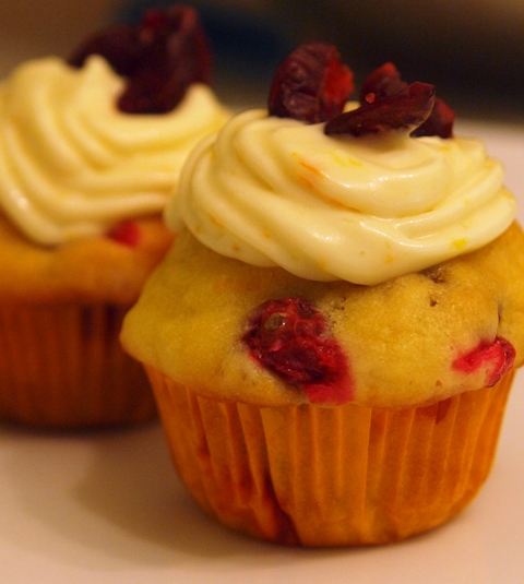 Orange Cranberry Cupcakes