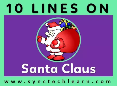 10 lines on santa claus in english for class 1 10 lines on santa claus in english for class 1