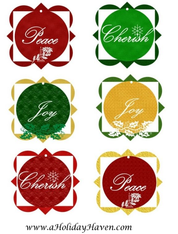 Free Printable Christmas Gift Tags