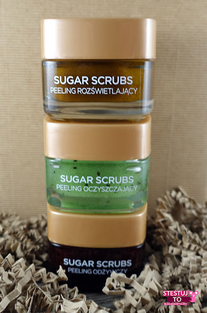 loreal sugar scrubs peelingi do twarzy