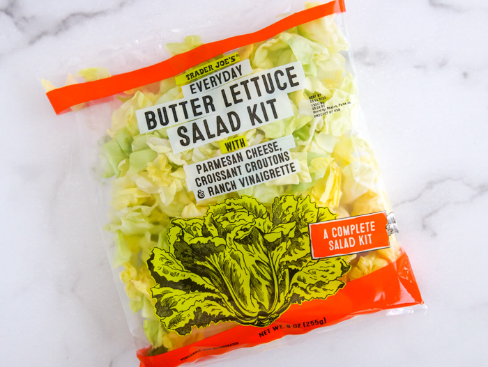 Trader Joe's Everyday Butter Lettuce Salad Kit in bag