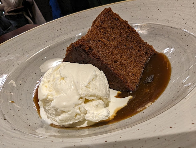 The Tynemouth Castle Inn Review  - sticky toffee pudding