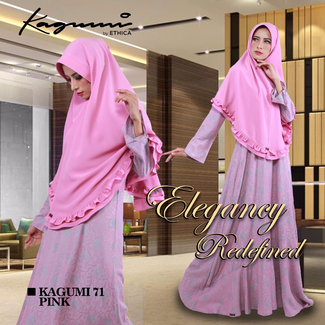 KOLEKSI BAJU PESTA MUSLIMAH GAMIS ETHICA KAGUMI TERBARU 