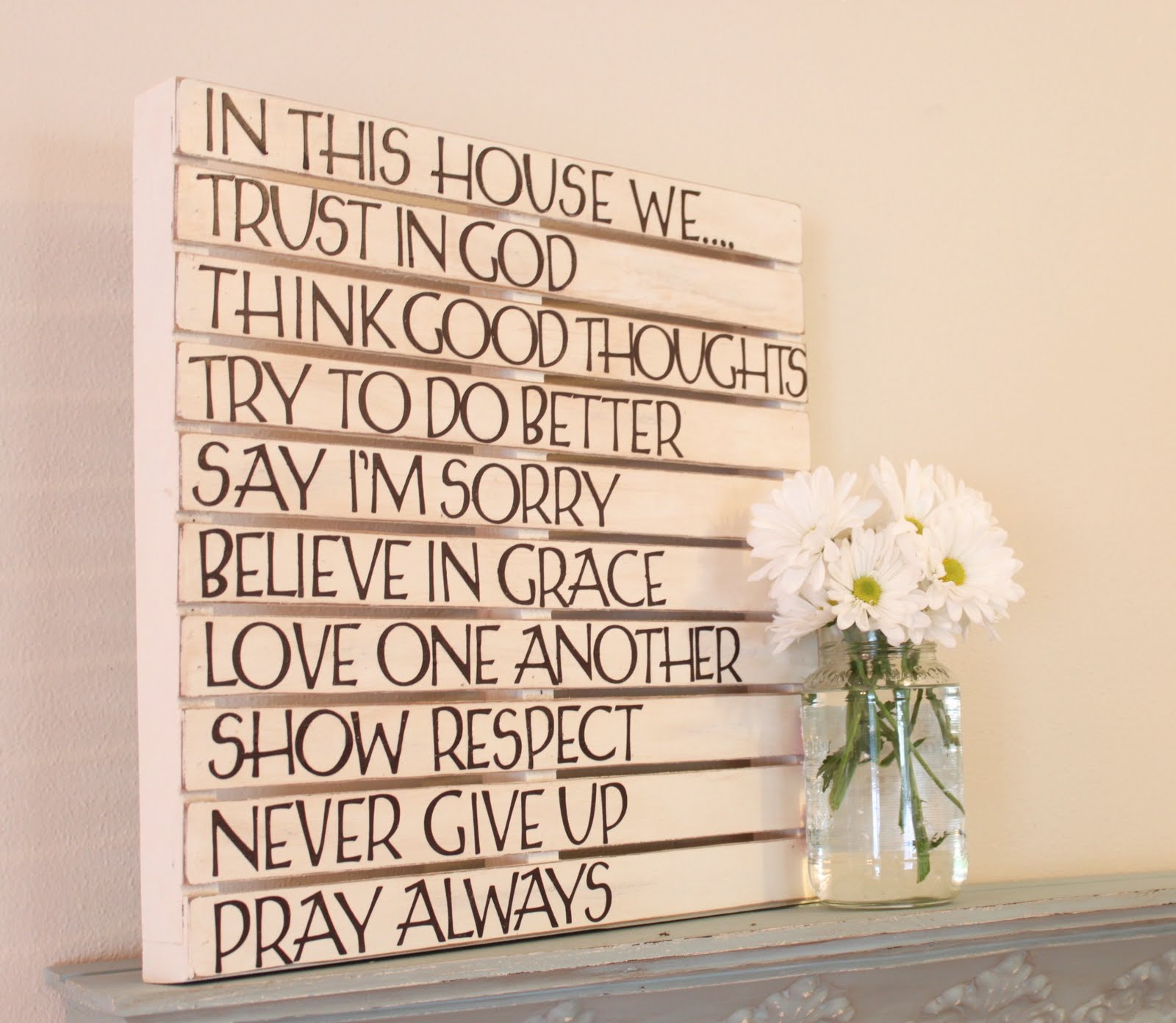 DIY Pallet Wall Art  Love  of Family Home