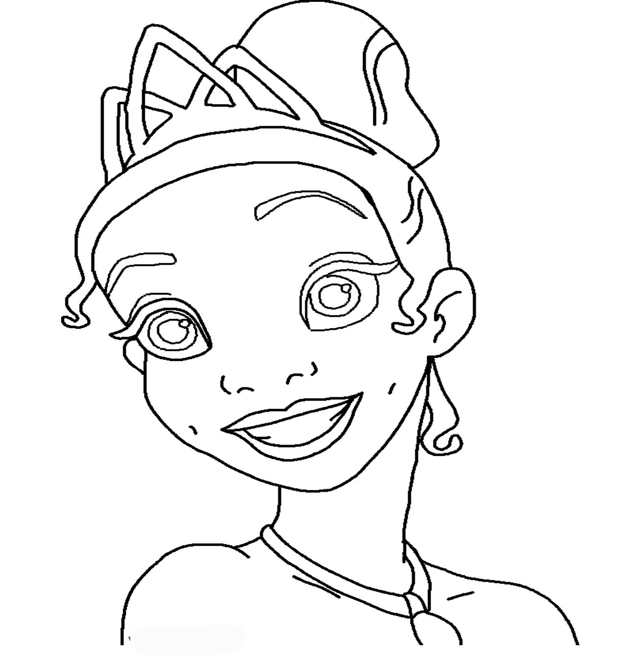 Download Disney Princess Tiana Coloring Pages To Girls